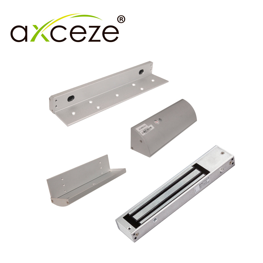 AXCEZE MZLT620 KIT Chapa Magnética Electroimán AX-M620T, 12V, 600kg, Bracket ZLC