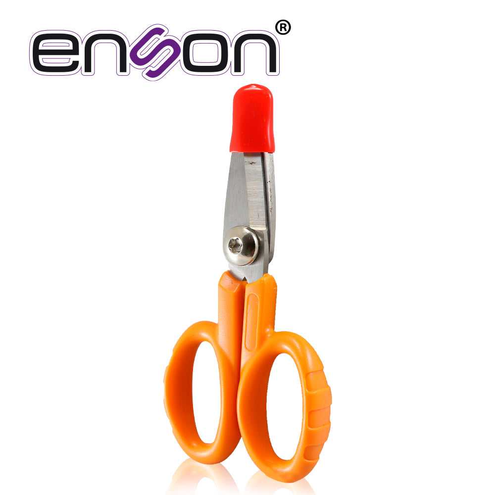 Enson Tijeras Para Corte De Kevlar ENS-FOKC, Hoja De Acero, 200 mm