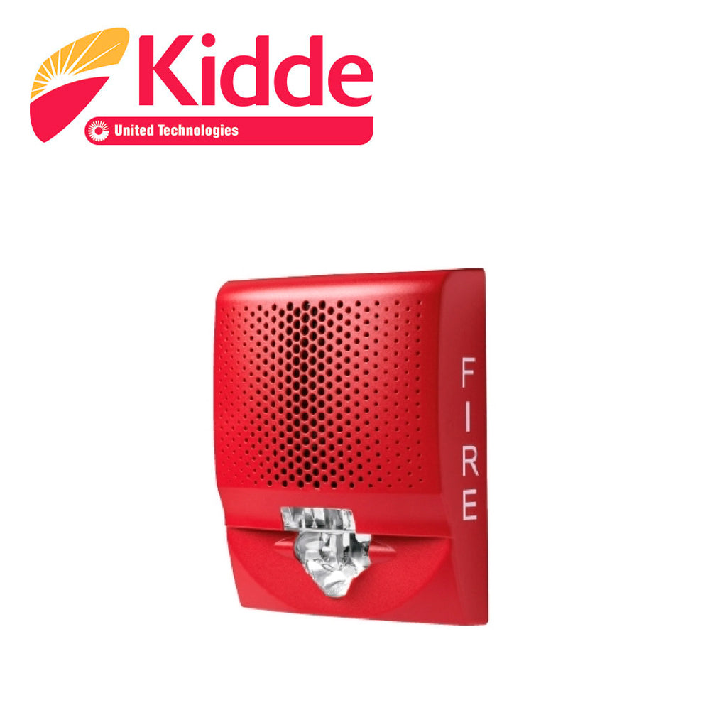 KIDDE Altavoz de Pared G4SVRF, 15-110cd, 90dBA, 520Hz, Compatible con ANS25MDR2