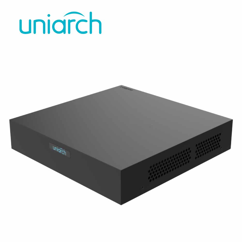 UNIARCH NVR-108S3-P8-ECO, 8 Canales PoE, 6 MP, 64 Mbps, HDMI, USB 2.0