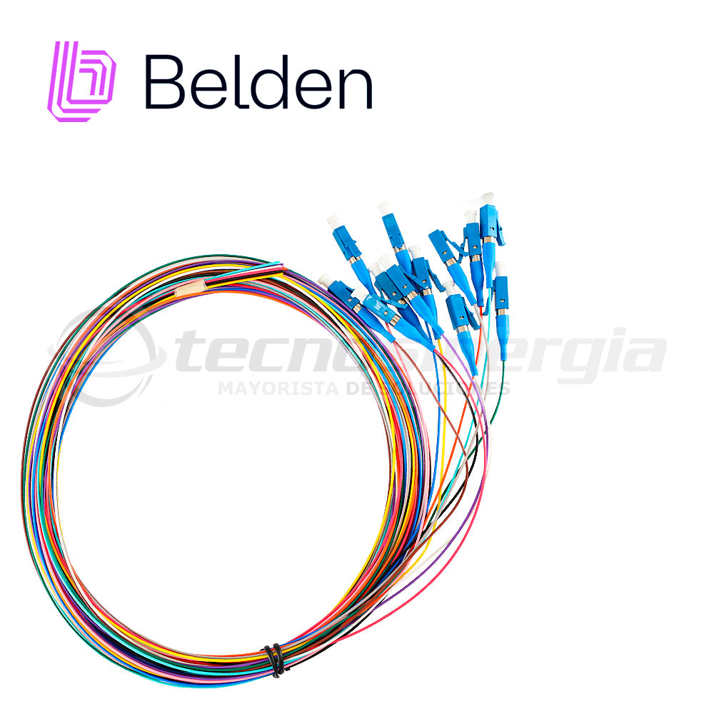 Belden Kit Pigtail Fibra FTSLC900PR12, Monomodo LC Simplex OS2, 12 Piezas