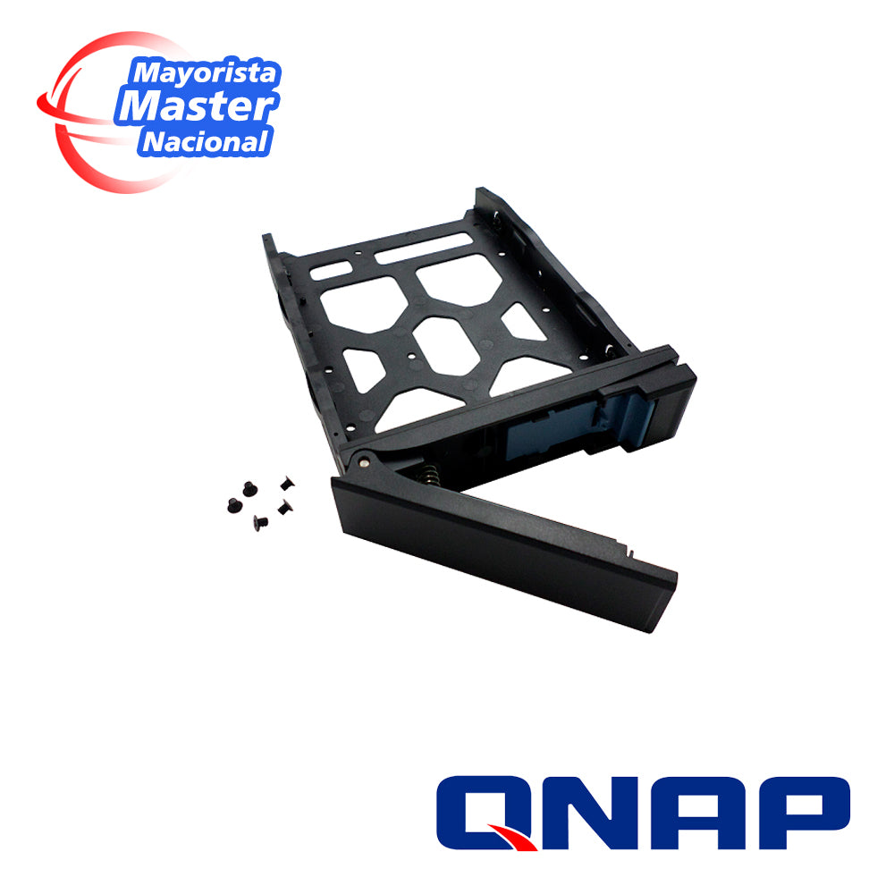 QNAP Tray TRAY-35-NK-BLK03, Soporte HDD 3.5"/2.5", Plástico, Sin Llave