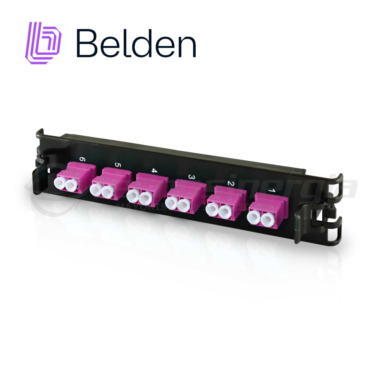 Belden Panel De Fibra FF4X06LD, 6 Puertos LC Duplex, 12 Fibras OM4