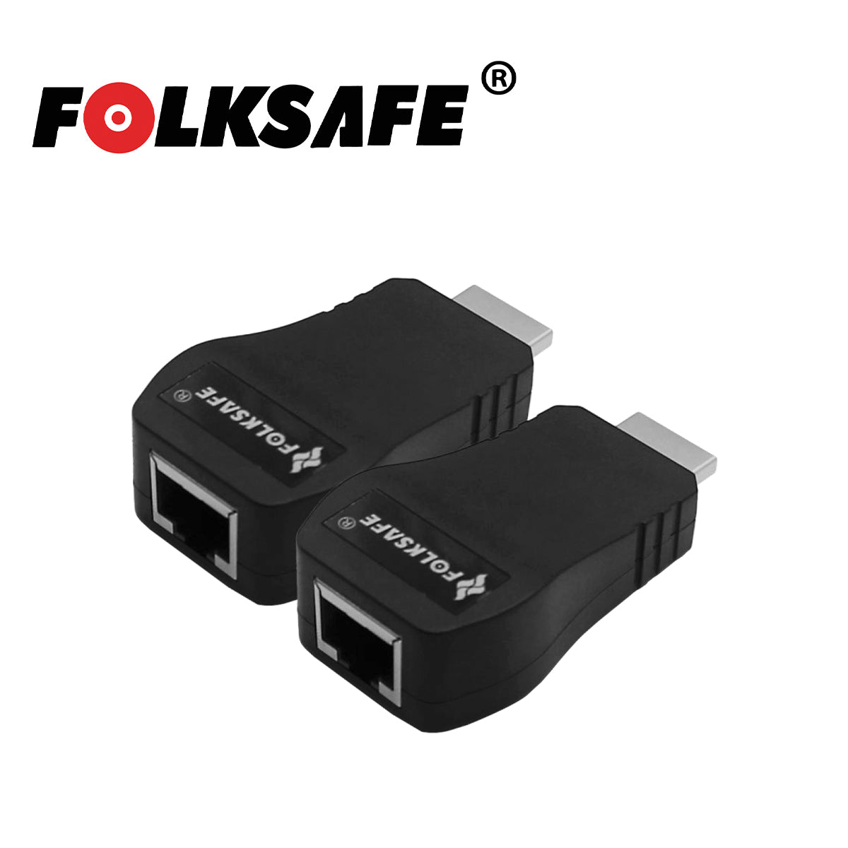 FolkSafe Extensor HDMI FS-HD2000E, 50m UTP Cat5e, 60m UTP Cat6, 1080p