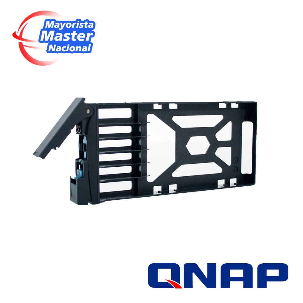 QNAP Tray TRAY-25-NK-BLK02 para SSD de 2.5", Plástico, Negro