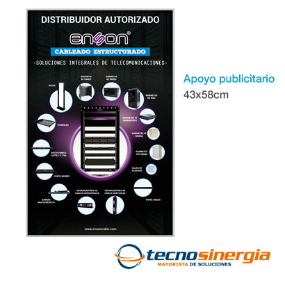 Tecnosinergia Poster Publicitario Enson, Producto Empresarial, Modelo POSTER ENSON