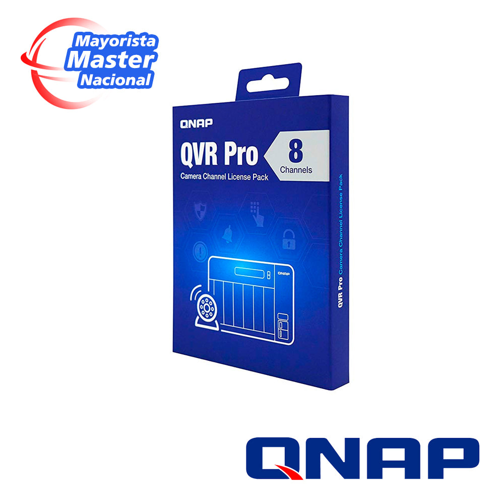 QNAP LIC-SW-QVRPRO-8CH, 8 Canales, Requiere QVR Pro Gold, Licencia Empresarial