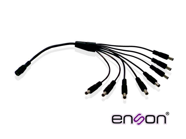 Enson Distribuidor Tipo Pulpo ENS-DC18, 1 a 8 Canales, Ideal para CCTV
