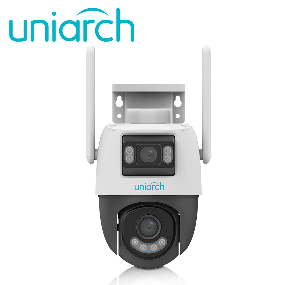 UNIARCH Cámara IP PTZ Doble Lente UHO-P2S-M33F34, 3MP+2MP, IR30M, IP66