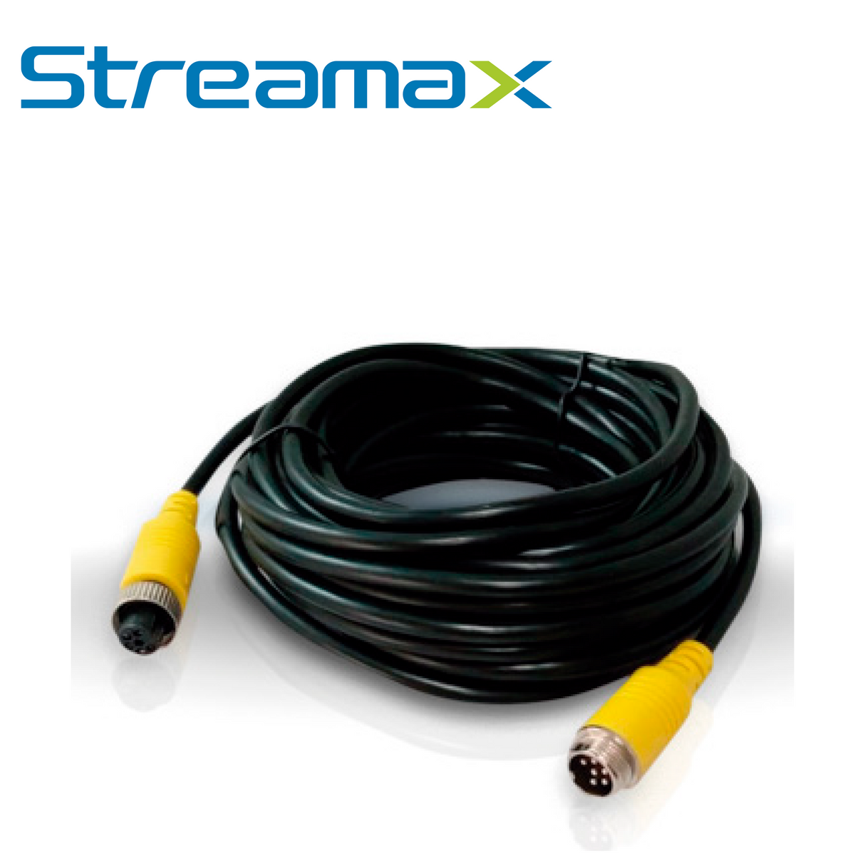CABLE DE VIDEO MERIVA STREAMAX MCBIP330 / CONECTOR DIN DE 6PIN / 33M / CONECTOR ANTIVIBRACIONES / COMPATIBLE CON DVRS MOVILES Y CAMARAS IP MOVILES