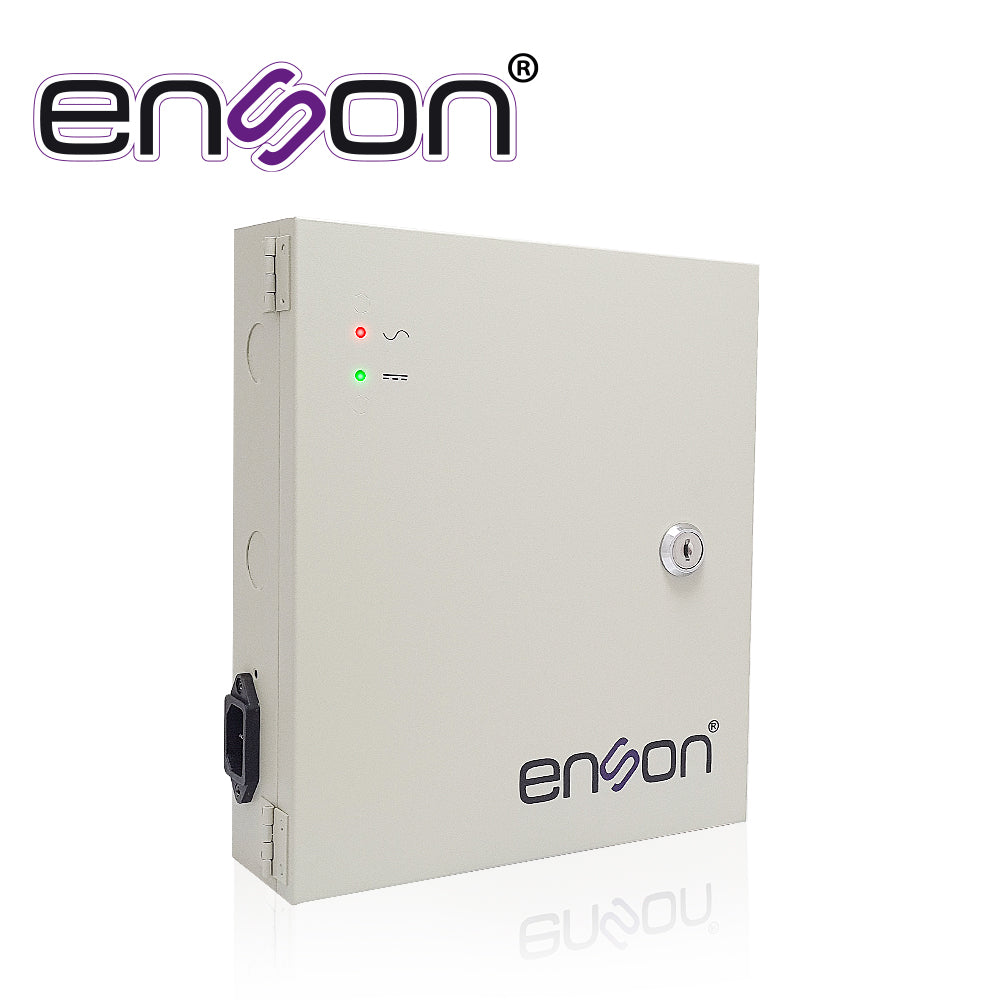 Enson Fuente de Poder PSB-1218 12VDC 10A, 18 Canales 0.5A, Ideal para CCTV