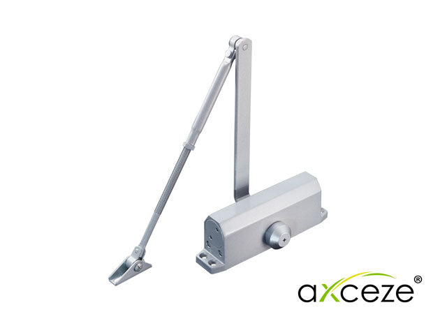 Axceze Brazo Cerrador de Puertas AX-DOORC80, Cierra Puertas Hasta 80 kg, Instalación Interior Fácil