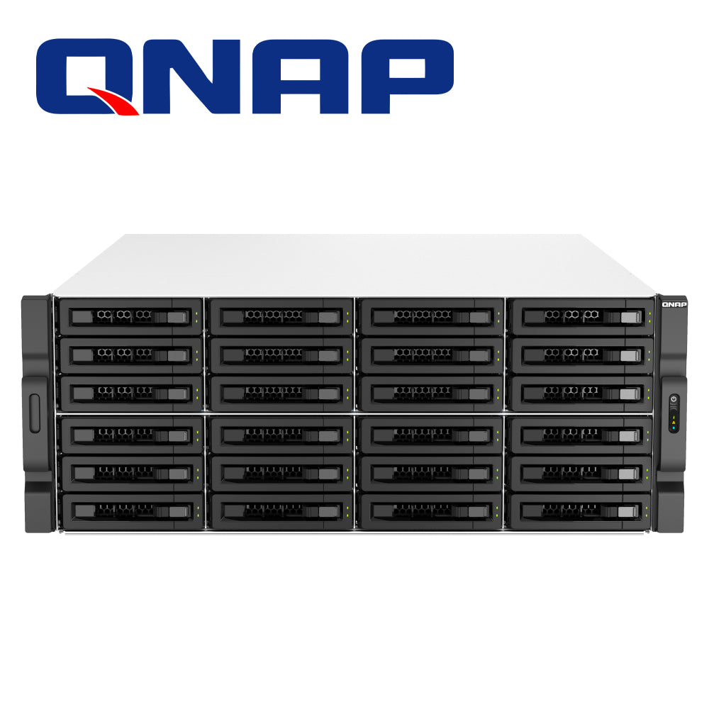 QNAP NAS TS-H3087XU-RP-E2378-64G-US, 30 Bahías, Intel Xeon 8 Núcleos, 64GB RAM, 2 Puertos 10GBASE-T