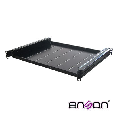 Enson Charola Corrediza ENS-RTM1U, Fijación a 4 Puntos, Ventilada, Compatible con Gabinetes