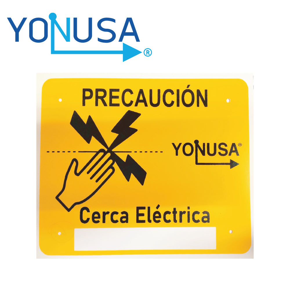 Yonusa Letrero Precaución Alto Voltaje, Modelo: LETRERO PRECAUCION, Tipo: Producto Empresarial