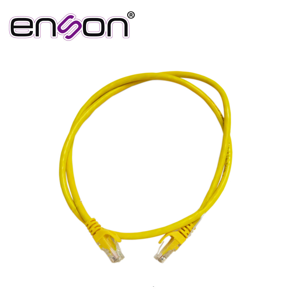Enson Patchcord UTP P6009Y CAT6 90cm, 100% Cobre, Conector RJ45
