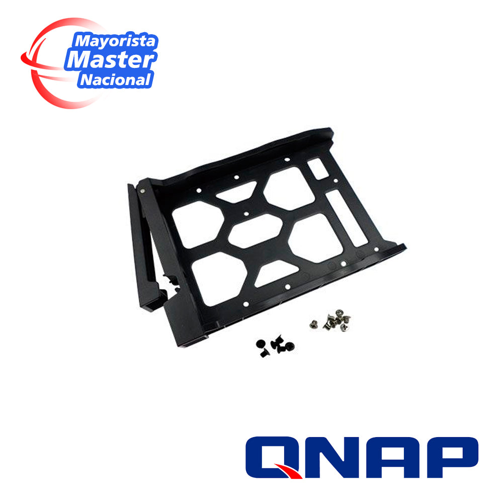 QNAP HDD Tray TRAY-35-NK-BLK02, Soporta 3.5" y 2.5", Incluye 6 y 8 Tornillos