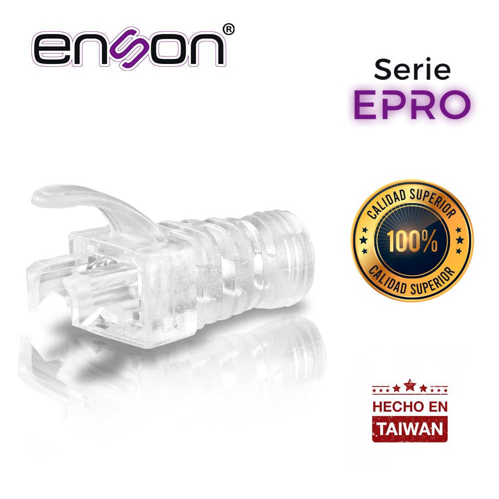 Enson Bota Para Cable UTP EPRO-BOOT-CL, Compatible Con CAT5E/6/6A, Transparente