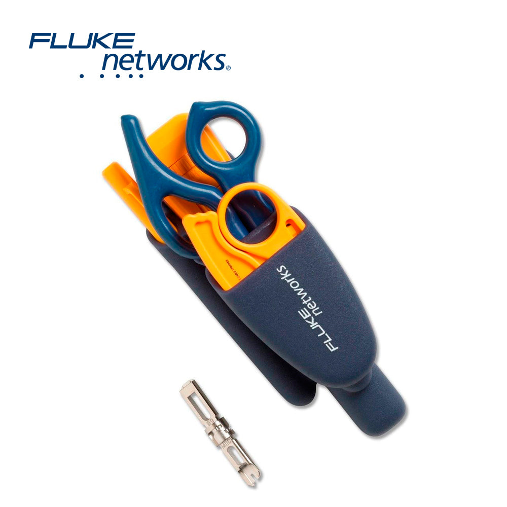 Fluke Networks Kit De Herramientas Pro-Tool 11291000, Incluye D-Snips, Pelador De Cable, Ideal Para Redes