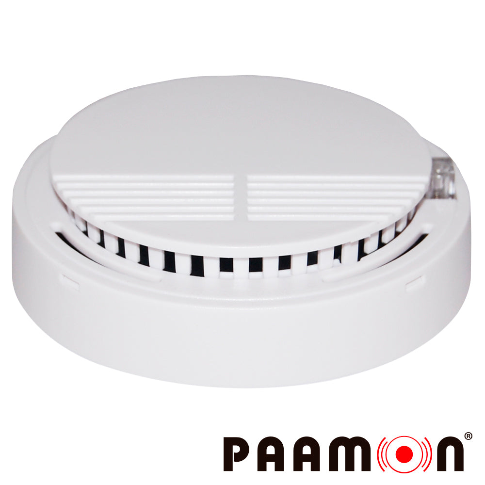 PAAMON Detector De Humo PAM-SMK20, Rango De Detección 25 m², Montaje En Techo/Pared