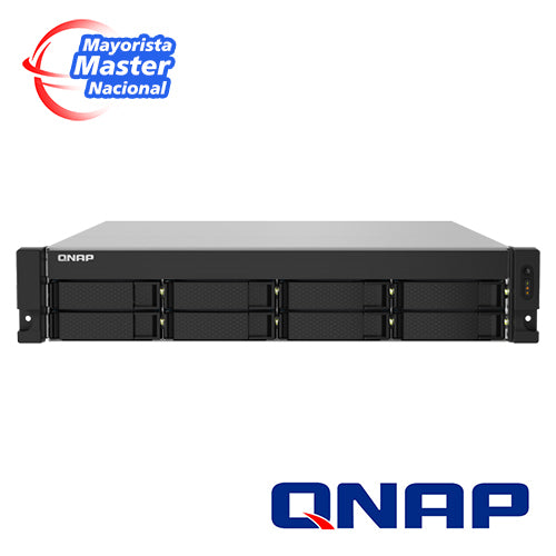 QNAP NAS TS-832PXU-RP-4G-US, Procesador Apline, 4GB RAM, 8 Bahías, 2 Puertos 2.5GbE, 10GbE SFP+