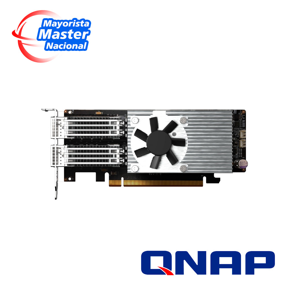 QNAP Tarjeta de Expansión QXG-100G2SF-E810, Doble Puerto QSFP28 100GbE, PCIe Gen4 X16