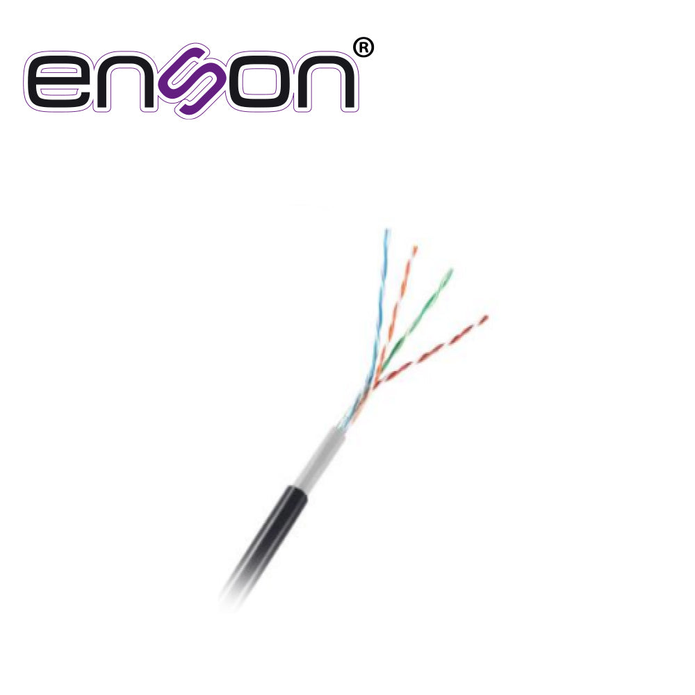 Enson Cable UTP Cat5e CCA 12252B305, 305 Metros, Calibre 24 AWG, PVC UV