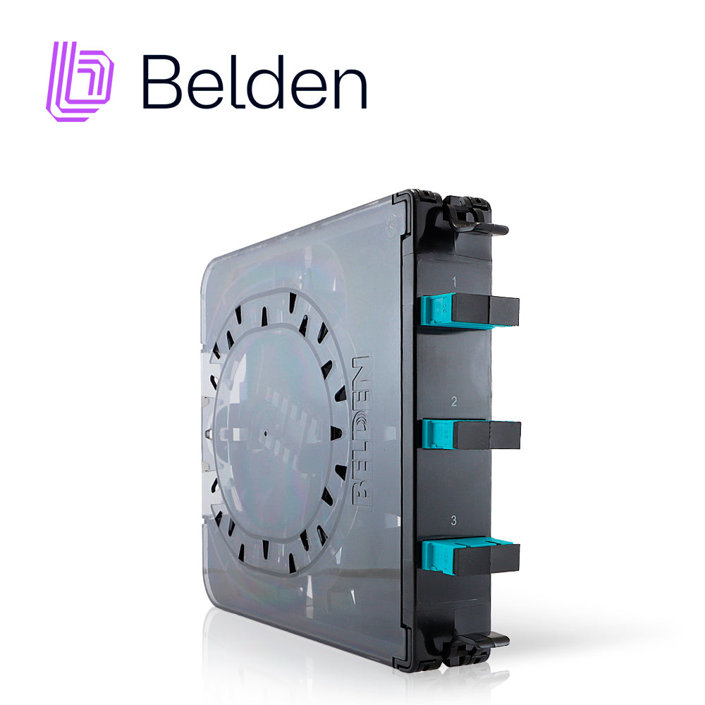 Belden Cassette FC3X03SDFS, 3 Adaptadores SC, 6 Hilos Multimodo OM3, Tipo Empresarial