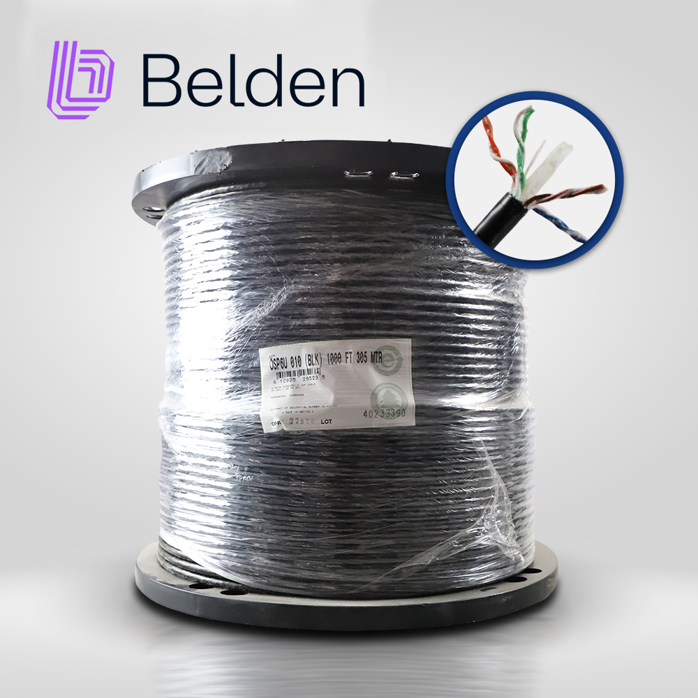 Belden Cable OSP UTP Cat6 OSP6U 0101000, 350MHz, 4 Pares, 24 AWG, Exterior