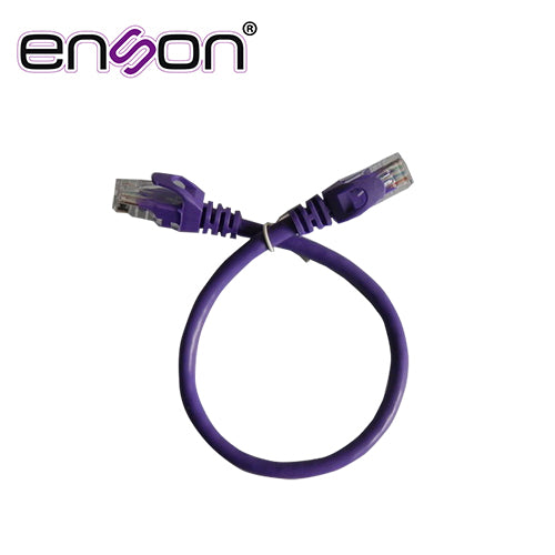 Enson Patchcord UTP P6003P CAT6 30cm, 100% Cobre, Morado