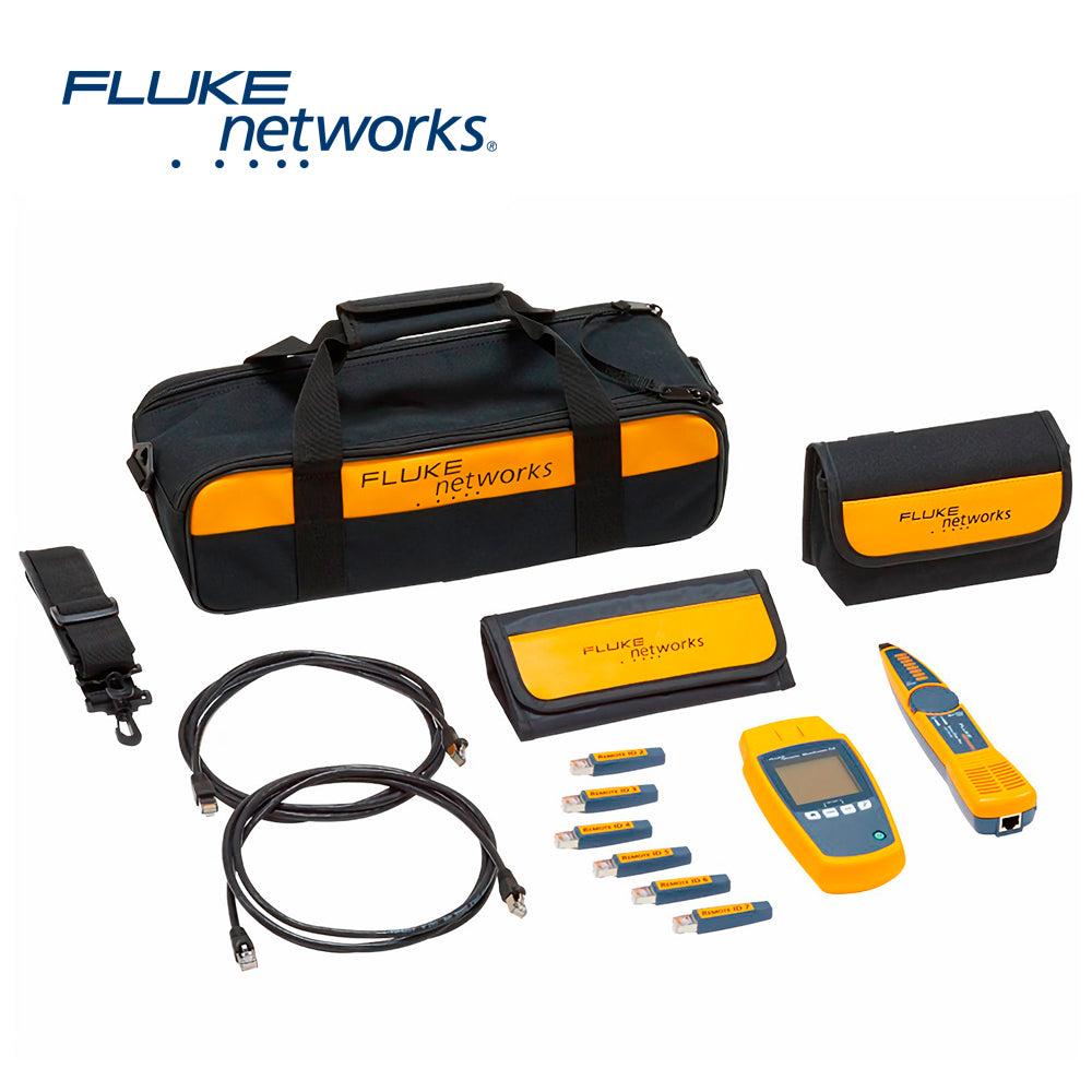 Fluke Networks Kit Profesional Verificador de Red MS-POE-KIT, Pantalla LCD, Detecta PoE 802.3 AF/AT/BT
