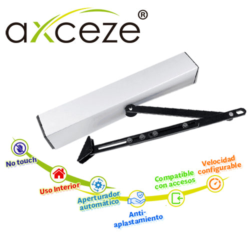 AXCEZE Barra De Empuje Aperturador De Puerta Batiente AX-PUSHBAR, Ideal Para Puertas De Metal O Madera