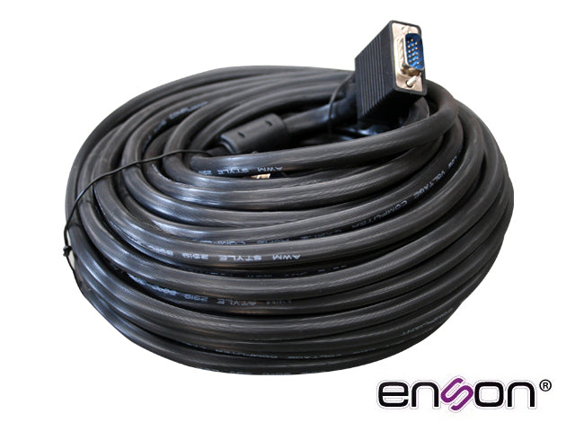 Enson Cable De Video VGA ENS-VGACB2 20MT, Macho-Macho, 20 Metros