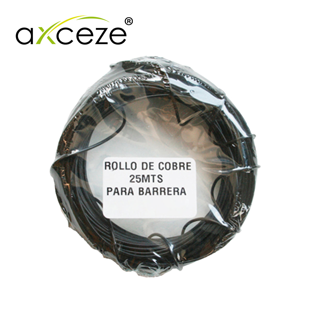 AXCEZE Rollo De Cobre Calibre 16, Longitud 25 Metros, Ideal Para Sensores