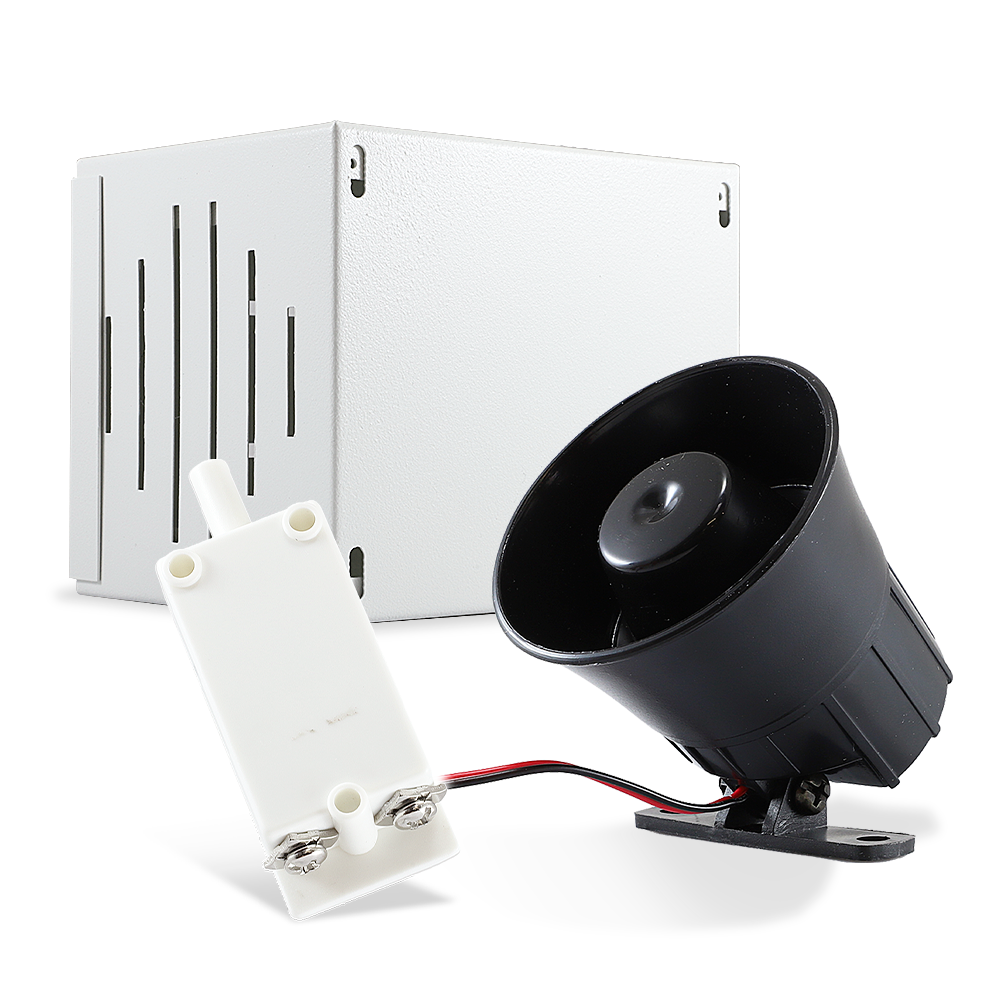 Enson Kit Sirena 15W SRE108, Gabinete Metálico, Tamper, IP65