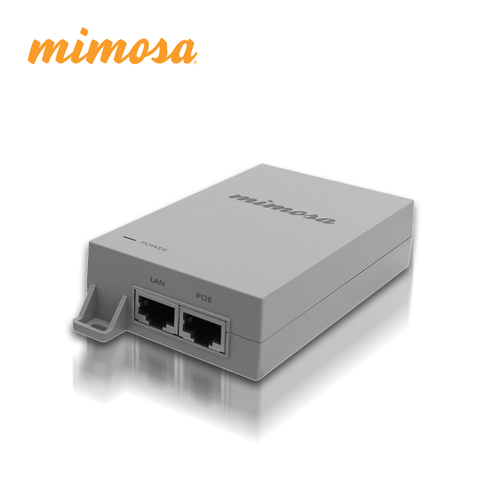 Mimosa Inyector PoE 50V 60W, 1.2A, Compatible con Radios B5X y A5X, PoE