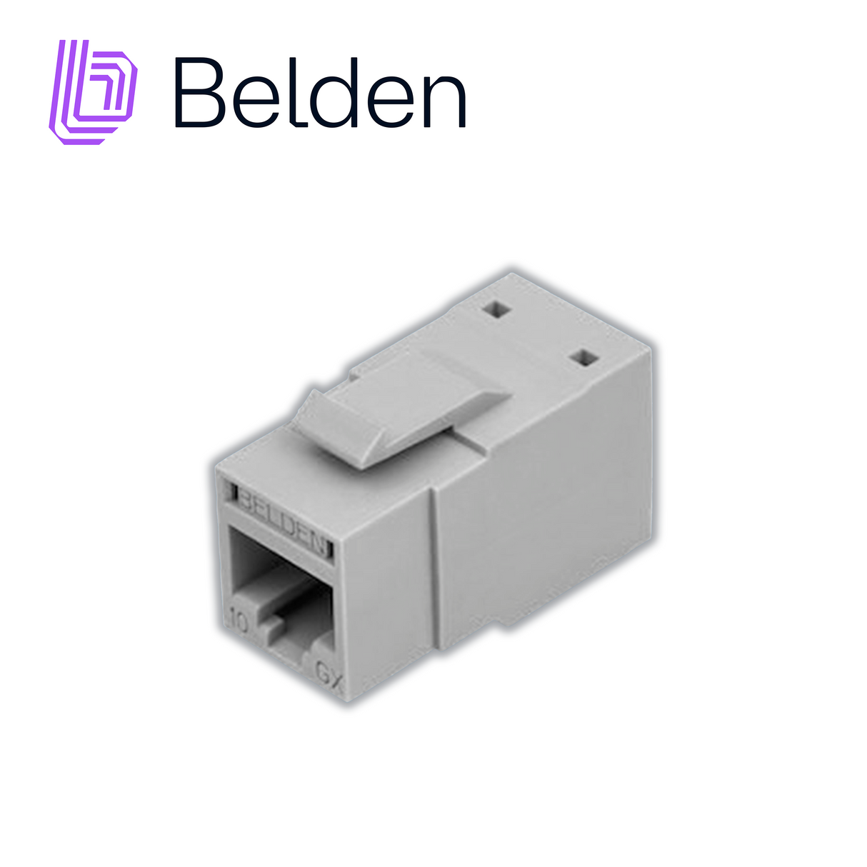 Belden Conector Modular Jack CAT6A RJ45 RVAMJKUGY-S1, Interior, Gris