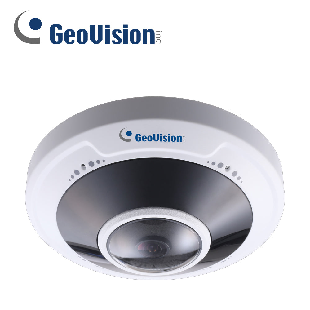 Geovision Cámara IP Fisheye GV-FER5702, 5MP, 20m IR, IP66, PoE