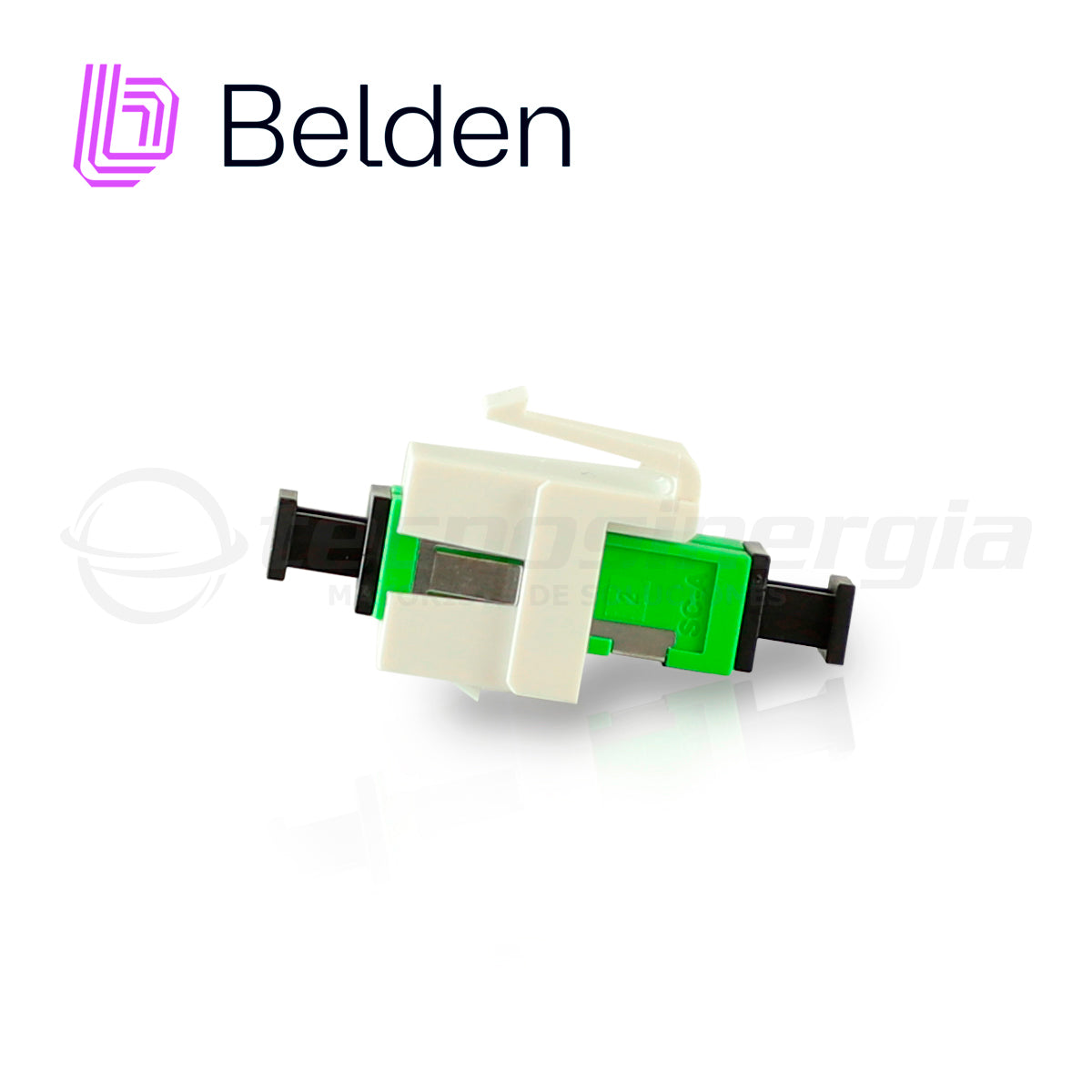 Belden Módulo de Fibra AX105374-EW, SC APC Simplex, Verde, 1.25 Gbps, 850 nm