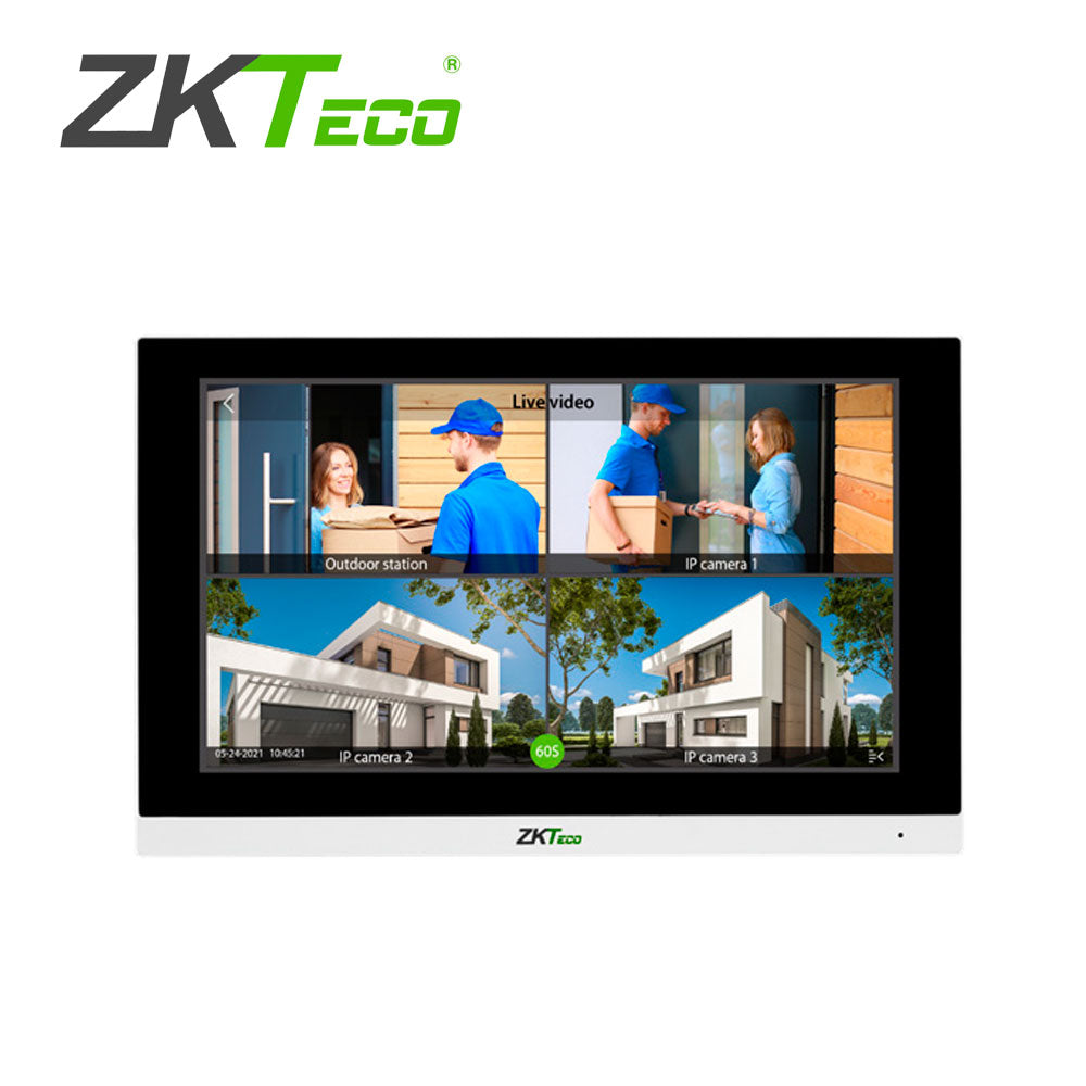ZKTECO Monitor De Video IP VT07-B01, Pantalla Táctil 7", TCP/IP, Control Acceso