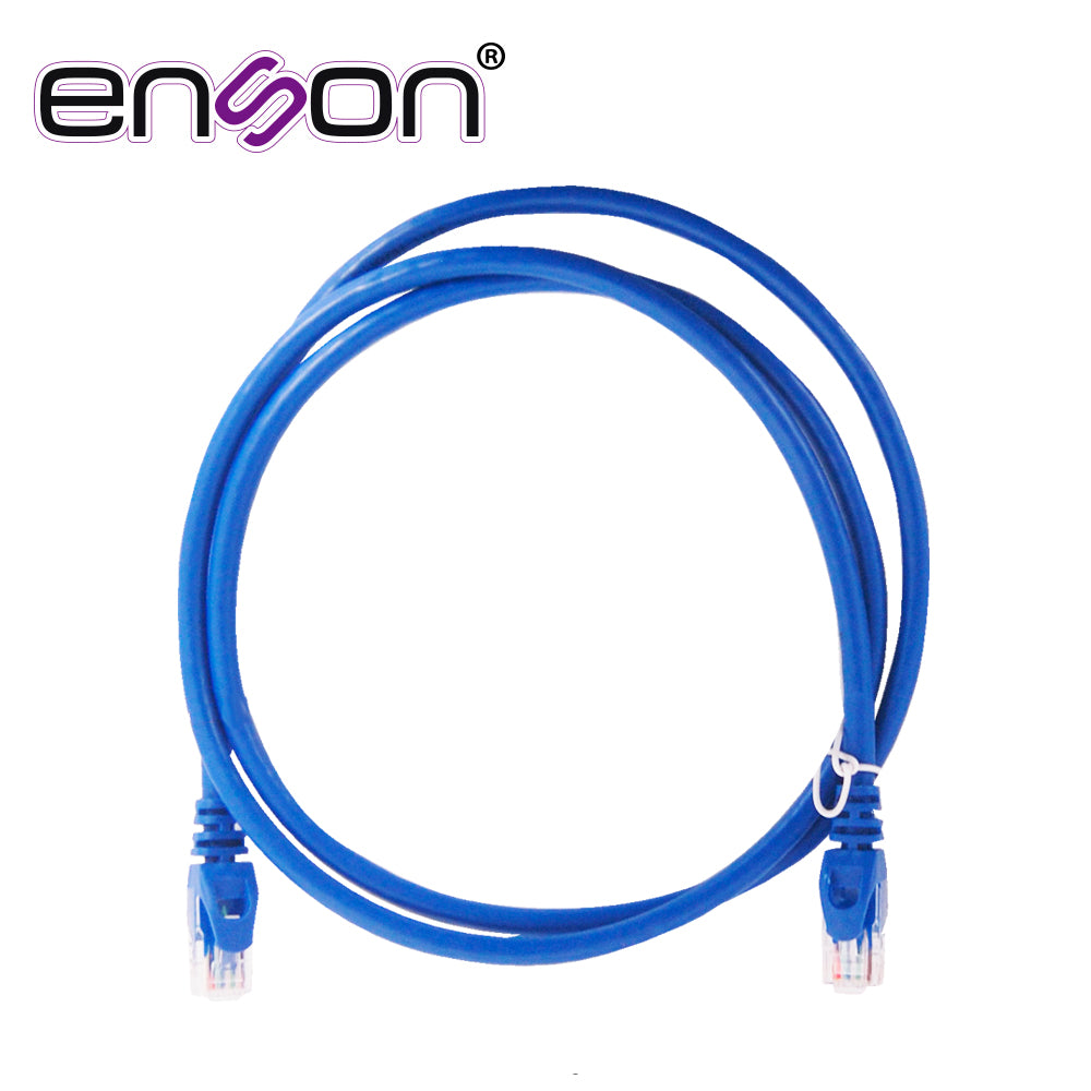 Enson Patchcord UTP P6012L CAT6 120cm, 100% Cobre, Ideal para Racks