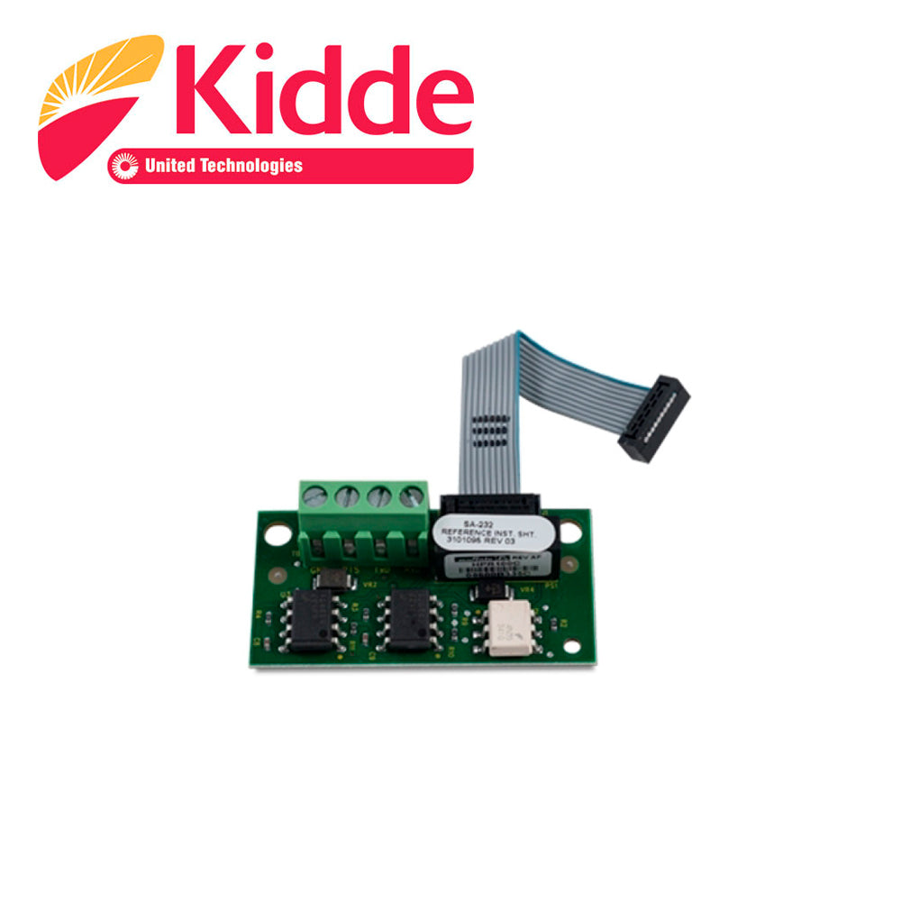 KIDDE Tarjeta Interfaz SA-232, Compatible VS1 y VS4, RS-232, Producto Empresarial