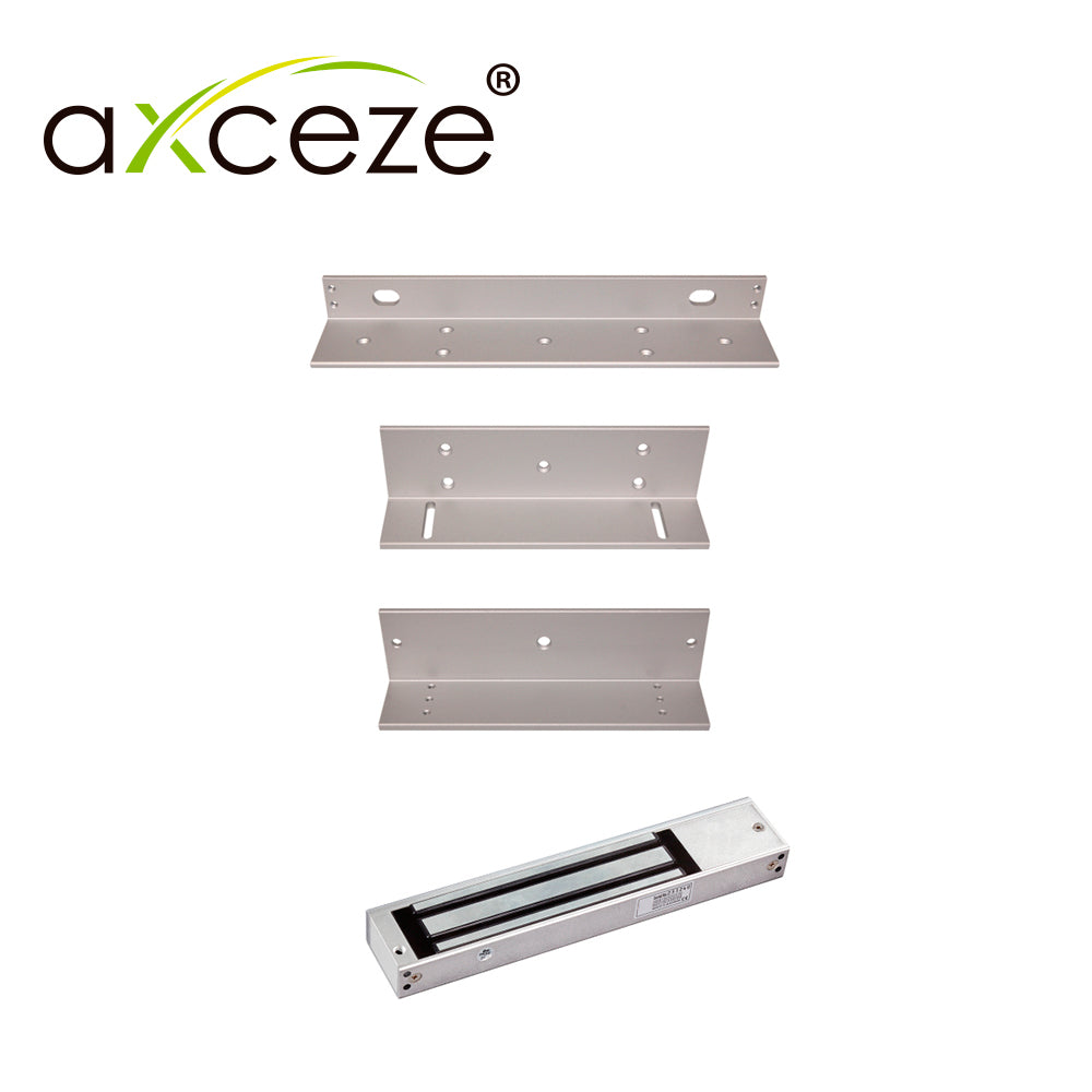 AXCEZE ML620 KIT Chapa Magnética + Bracket Tipo ZL, Para Puerta de Madera o Metal