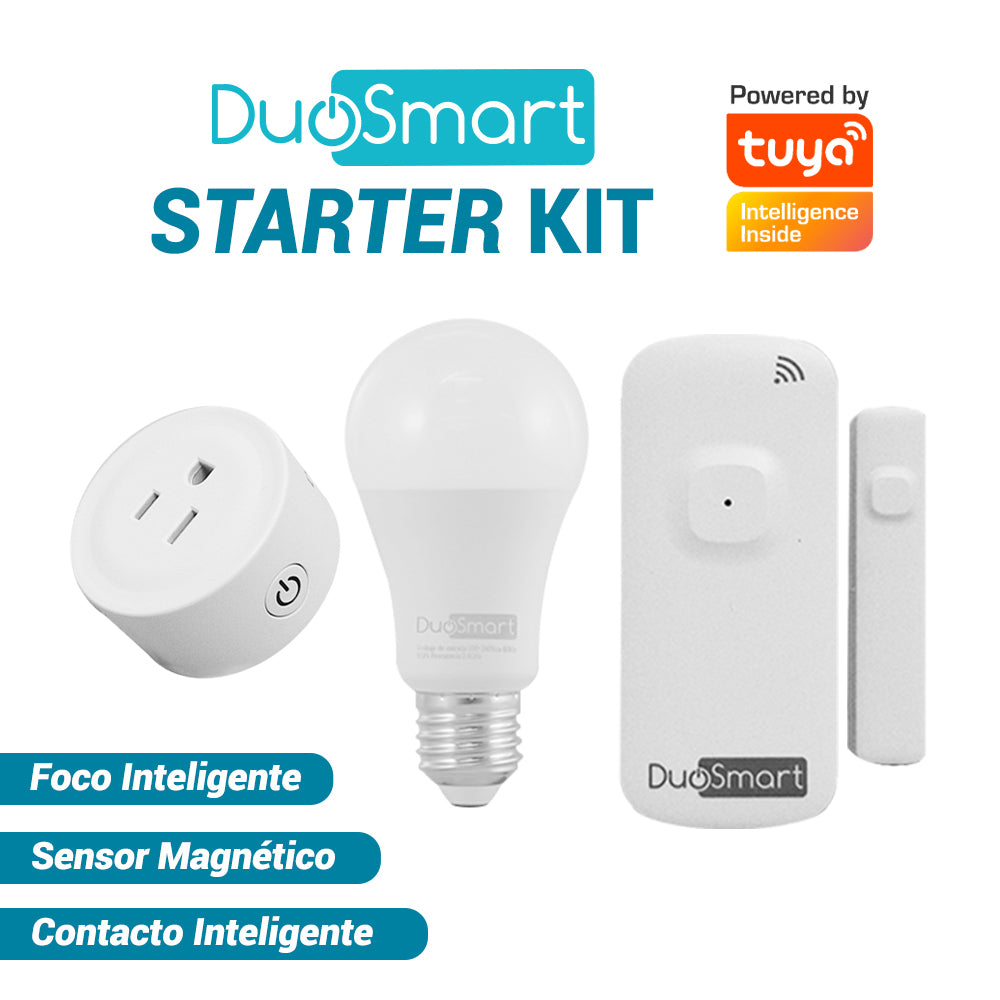 Duosmart Starter Kit Duosmart, 1 Foco S10, 1 Contacto B30, 1 Sensor D10
