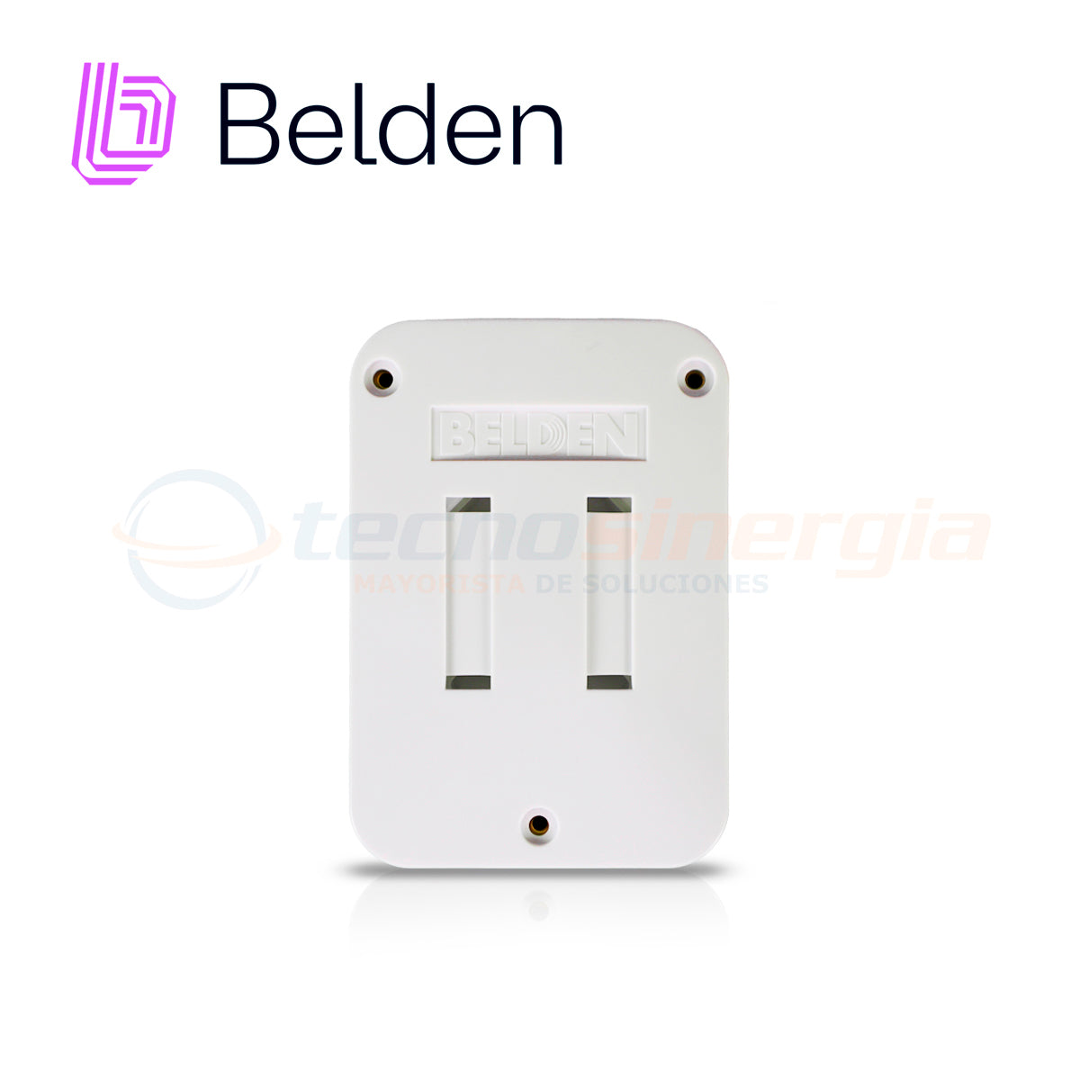 Belden Caja De Medios AX106512 6 Puertos, Conexión KeyConnect, Blanco