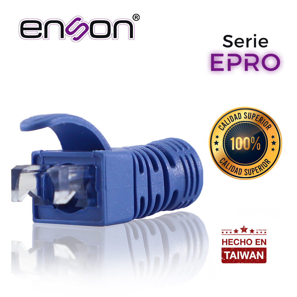 Enson Bota Para Cable UTP EPRO-BOOT-BL, Compatible CAT5E/6/6A, Color Azul