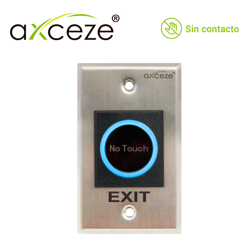 AXCEZE Botón Sin Contacto AX-TOUCH1, Relay Integrado, Activación Inmediata, LED