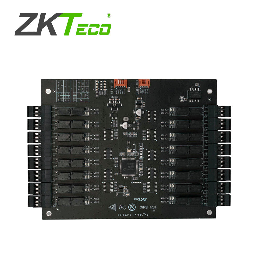 ZKTECO Tarjeta Expansora DEX16, 16 Niveles, Comunicación RS485, Compatible con EC16
