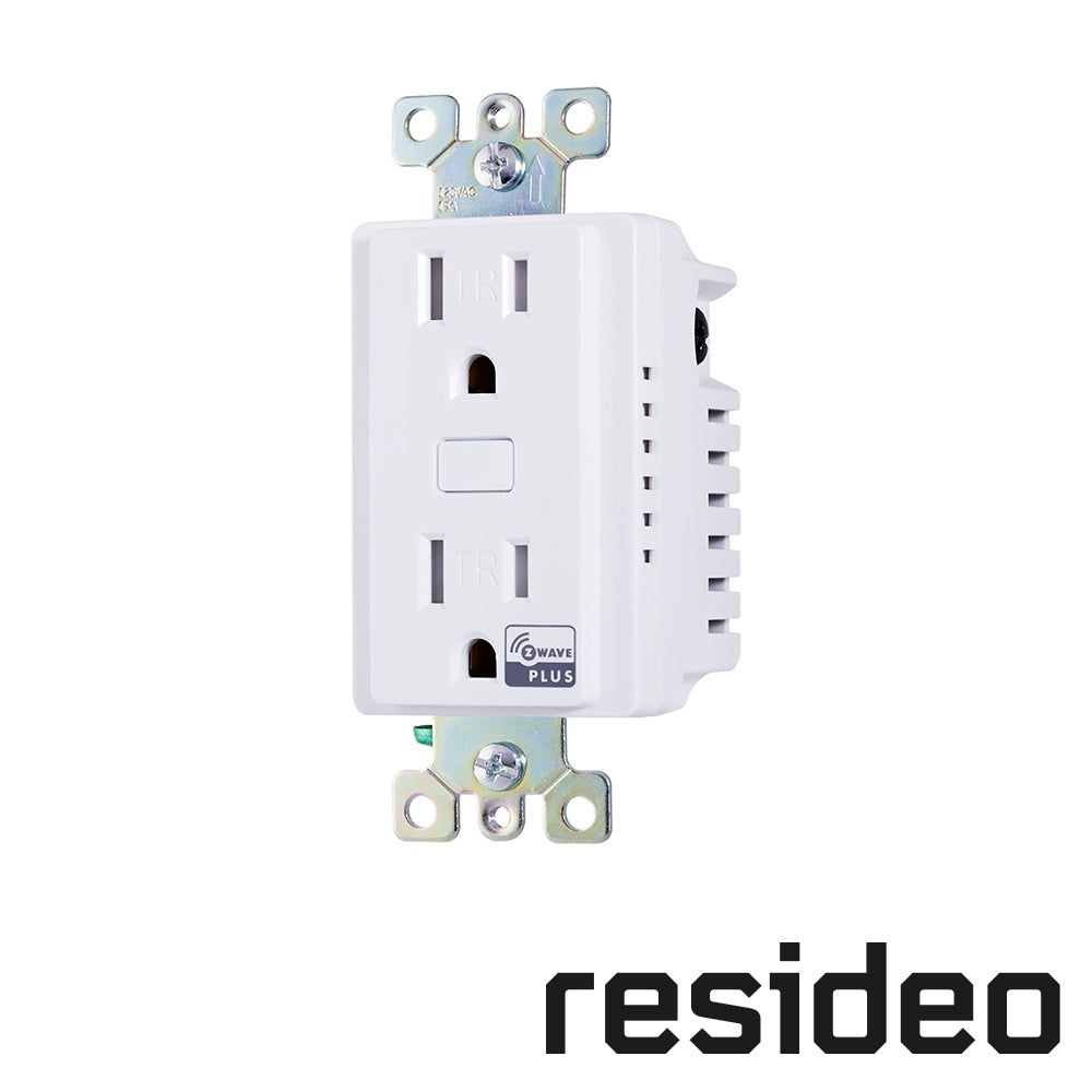 Resideo Toma Corriente Inteligente Z5Outlet, 15 Amp, 908.4MHz/916MHz, Z-Wave