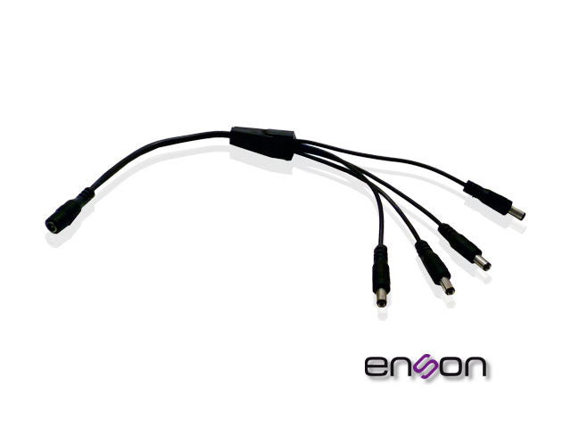 Enson Distribuidor Tipo Pulpo ENS-DC14, 1 a 4 Canales, Ideal para CCTV